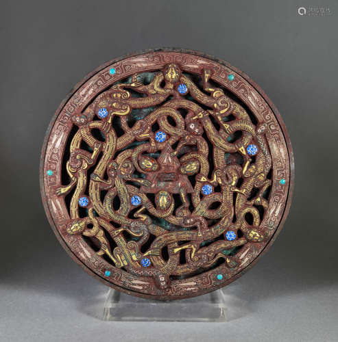 Warring States - Mixed Gold and Silver Dragon Pattern Mmirro...