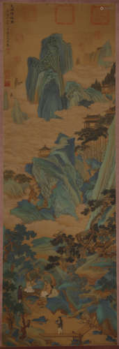 Ming Dynasty - Qiu Ying - Jade Cave Fairy Hanging Scroll on ...