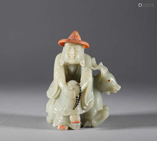 Qing Dynasty - Hetian Jade Arhat