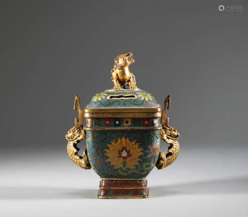 Qing Dynasty - Cloisonne Incense Burner