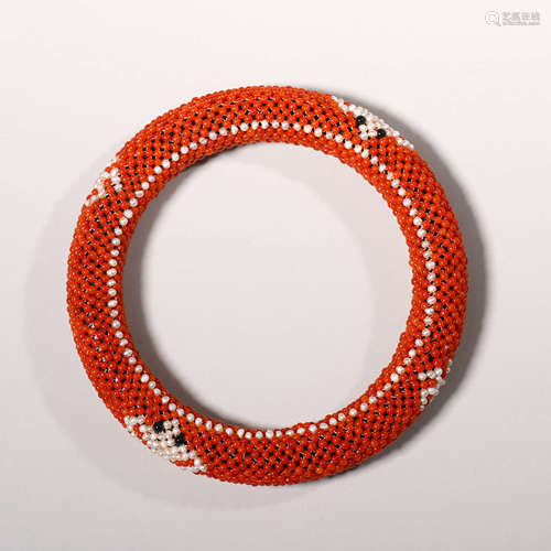 A Coral Beads Bangle