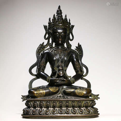 A Copper Figure Of Avalokitesvara