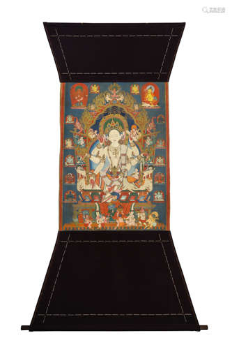 A Thangka Of Buddha