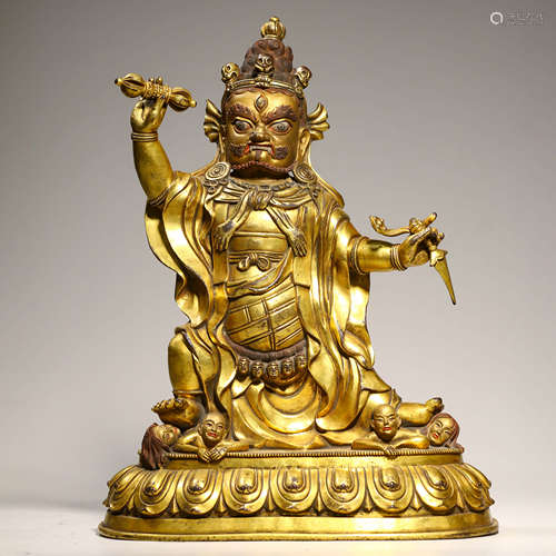 A Gilt Bronze Figure Acala