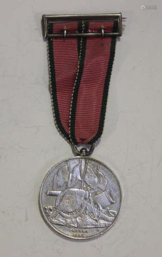 A Turkish Crimea Medal, detailed 'Crimea 1855', with engrave...