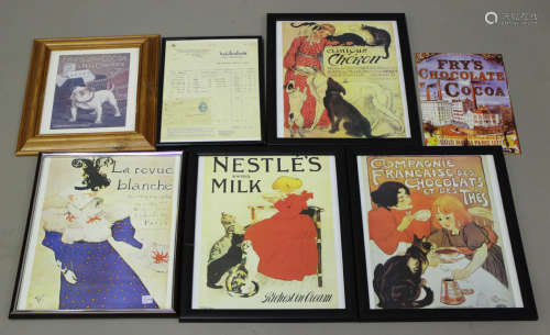 A quantity of mainly reproduction advertising items, includi...