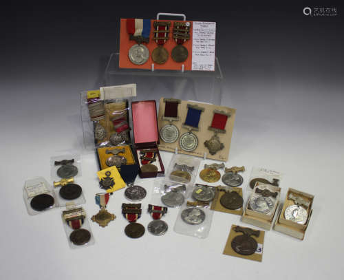 A collection of school attendance and royal commemorative me...