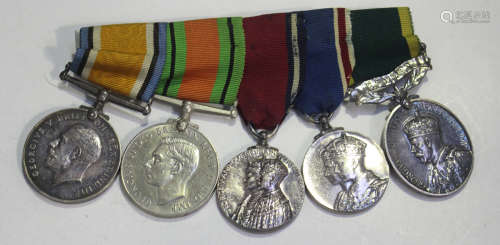 A group of five awards to M.K.T. Sandys, comprising 1914-18 ...