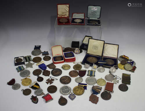 A collection of school attendance and other commemorative me...