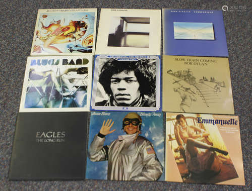 A collection of mainly 1970s LP records, including albums by...