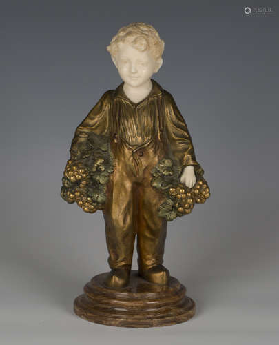 Joseph d'Aste - an early 20th century French gilt bronze chr...