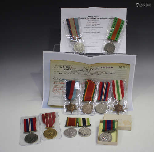 A group of four Second World War period medals, comprising 1...