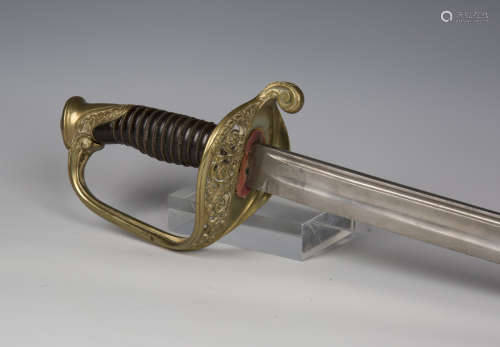A French 1845/55 pattern infantry officer's sword with sligh...