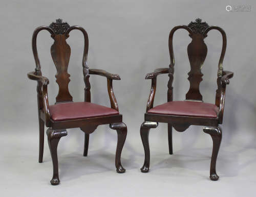 A set of eight early 20th century Queen Anne style mahogany ...