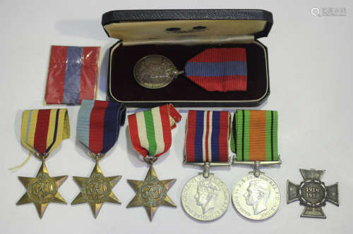 Five Second World War period medals, comprising 1939-45 Star...