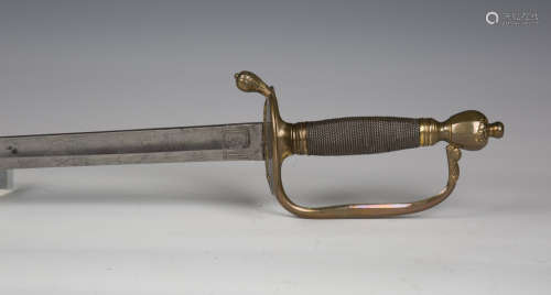A George III 1796 pattern infantry officer's sword with sing...