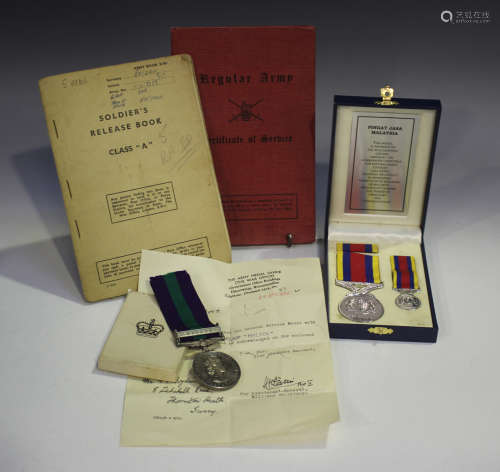 A General Service Medal, Elizabeth II issue, with bar 'Malay...