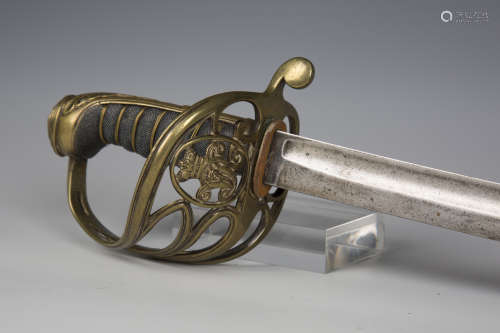 A Victorian 1845 pattern infantry officer's sword with singl...