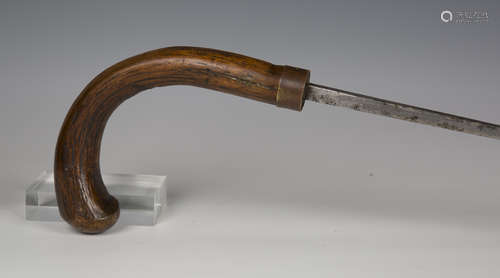 A late 19th century swordstick by Mole of Birmingham with ta...