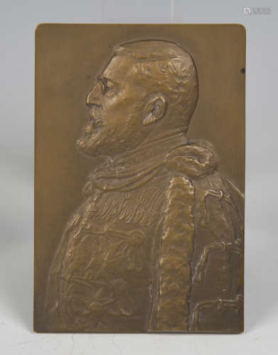 An early 20th century bronze medal commemorating Prince Phil...