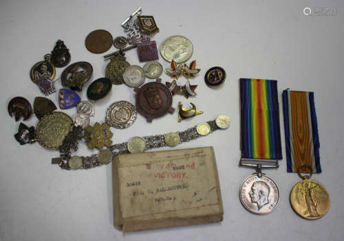 A 1914-18 British War Medal and a 1914-19 Victory Medal to '...