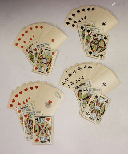 A Swedish deck of French suited playing cards, Norrkoping, p...