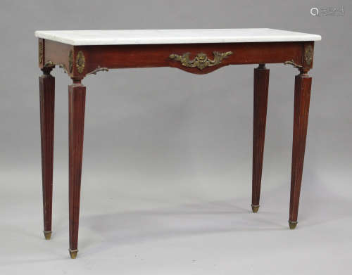 A 20th century Louis XV style mahogany and gilt metal mounte...