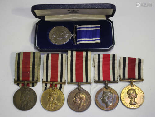 Five Medals for Faithful Service in the Special Constabulary...