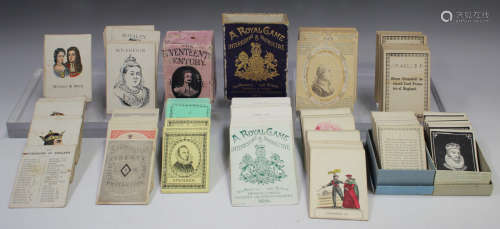 A collection of Royal related playing card games, including ...