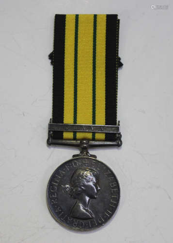 An Africa General Service Medal, Elizabeth II issue, with ba...
