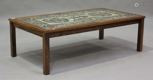 A mid-20th century Danish coffee table by 'Ox Art' for Trioh...