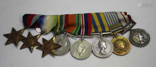 A group of eight Second World War period medals, comprising ...