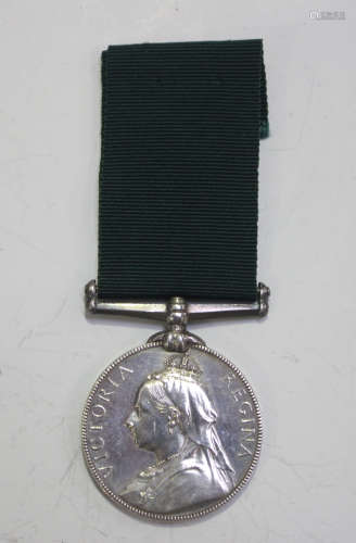 A Medal for Long Service in the Volunteer Force, Victoria is...