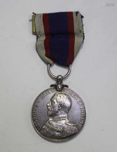 A Royal Fleet Reserve Long Service Medal, George V Admiral's...