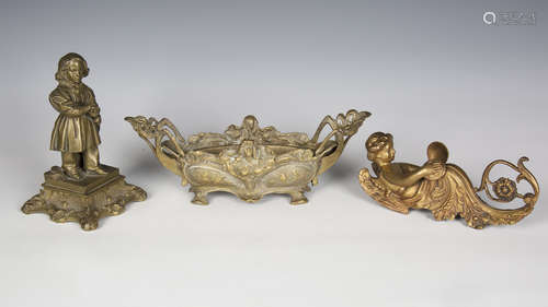 A small group of collectors' items, including a 19th century...