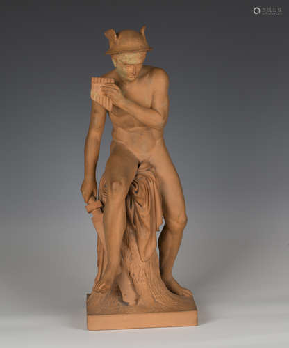 A late 19th century Danish Grand Tour terracotta figure of t...