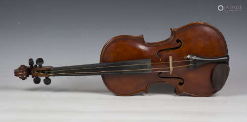 A violin, the interior inscribed 'Ernest. E. White Wednestfi...