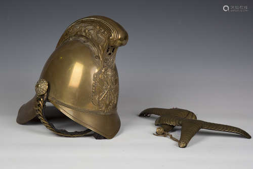 A late 19th/early 20th century brass Merryweather type firem...