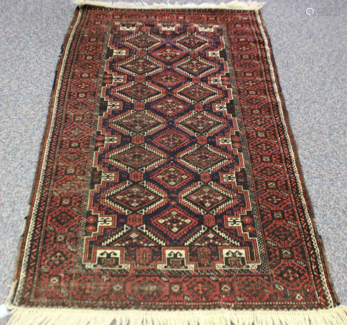 A Beluche prayer rug, Afghan/Persian borders, mid-20th centu...