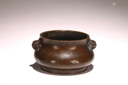 A CHINESE BRONZE CENSER