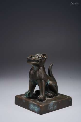 A CHINESE MYTHICAL BEAST SEAL