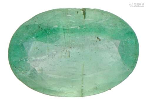 GJSPC Certified Natural Emerald Gemstone 2.31 ct.