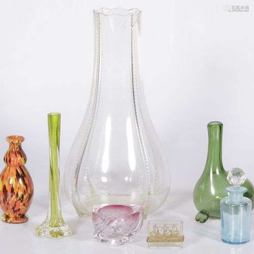 A lot of different glassware including Murano.