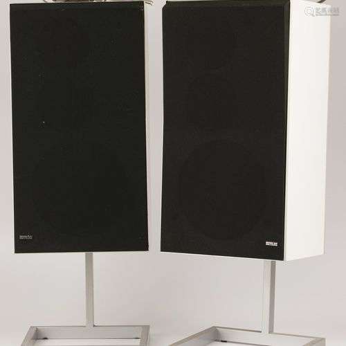A set comprised of (2) Bang & Olufsen speakers, 20th century...