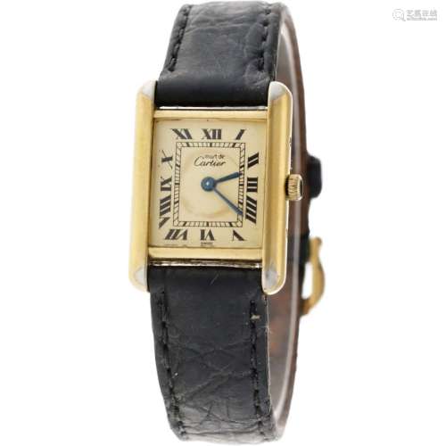 Cartier Tank Must Vermeil 5057001 - Ladies watch - approx. 1...