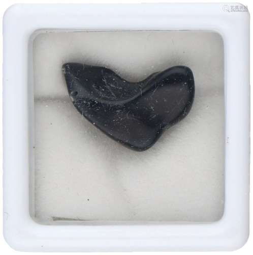 GLI Certified Rough Natural Black Opal Gemstone 3.900 ct.