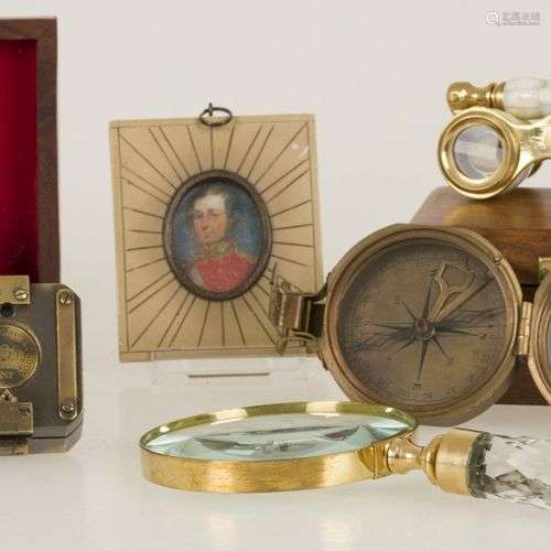 A lot of various items including nautical objects such as co...