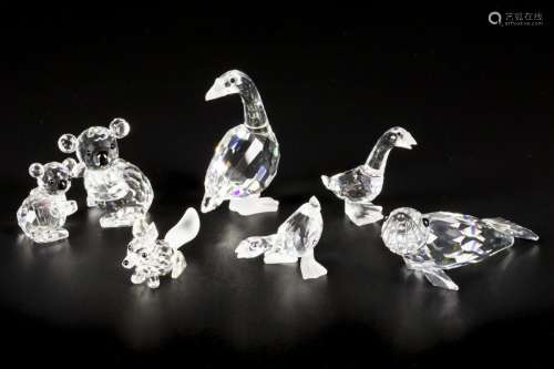 (7) piece lot Swarovski miniatures