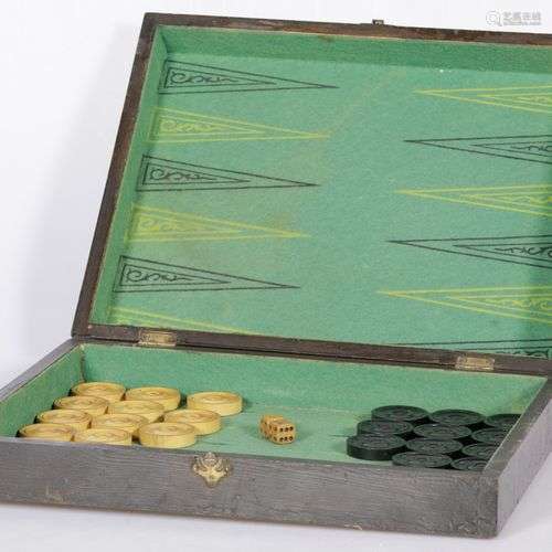 A back-gammon game, first half 20th century.