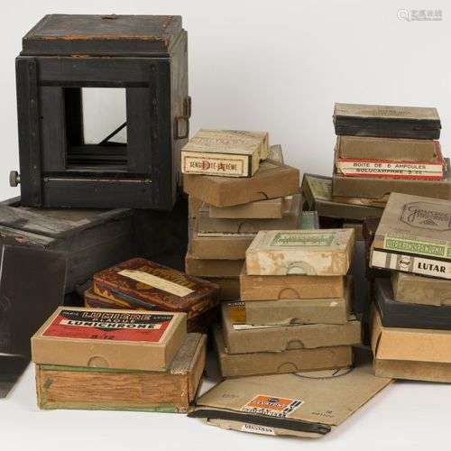 A very large lot of slide photo negatives of, among other th...